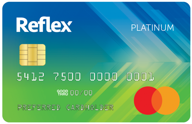 reflex credit card card top