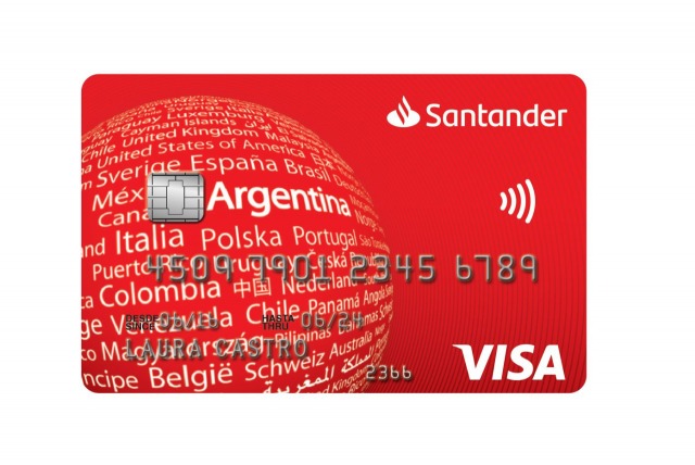 La tarjeta de crédito Santander Visa