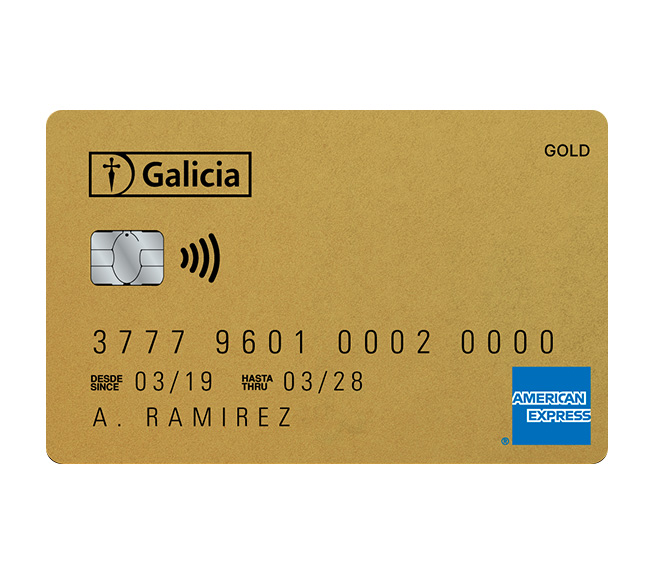 La tarjeta de crédito Galicia American Express Gold