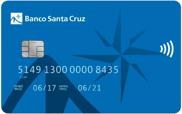 Tarjeta de crédito del Banco Santa Cruz